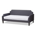 Baxton Studio Walden Modern Grey Upholstered Twin Size Sofa Daybed 150-9009